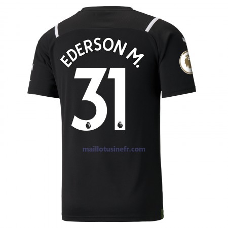 Maillot de Foot Manchester City Ederson 31 Gardien Domicile 2021-22